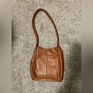 HOBO Tan Leather Hobo Shoulder Bag